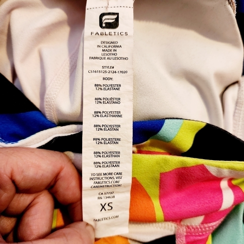 Fabletics Salar Multicolor Abstract Power Hold Cr… - image 8